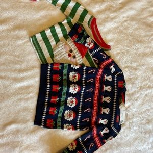 Two Christmas Boys 2T shirts. Two outfits- Teddy Bear and Baby Shark Outfits.